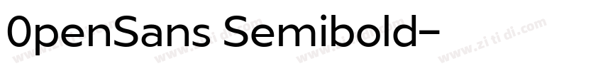 0penSans Semibold字体转换